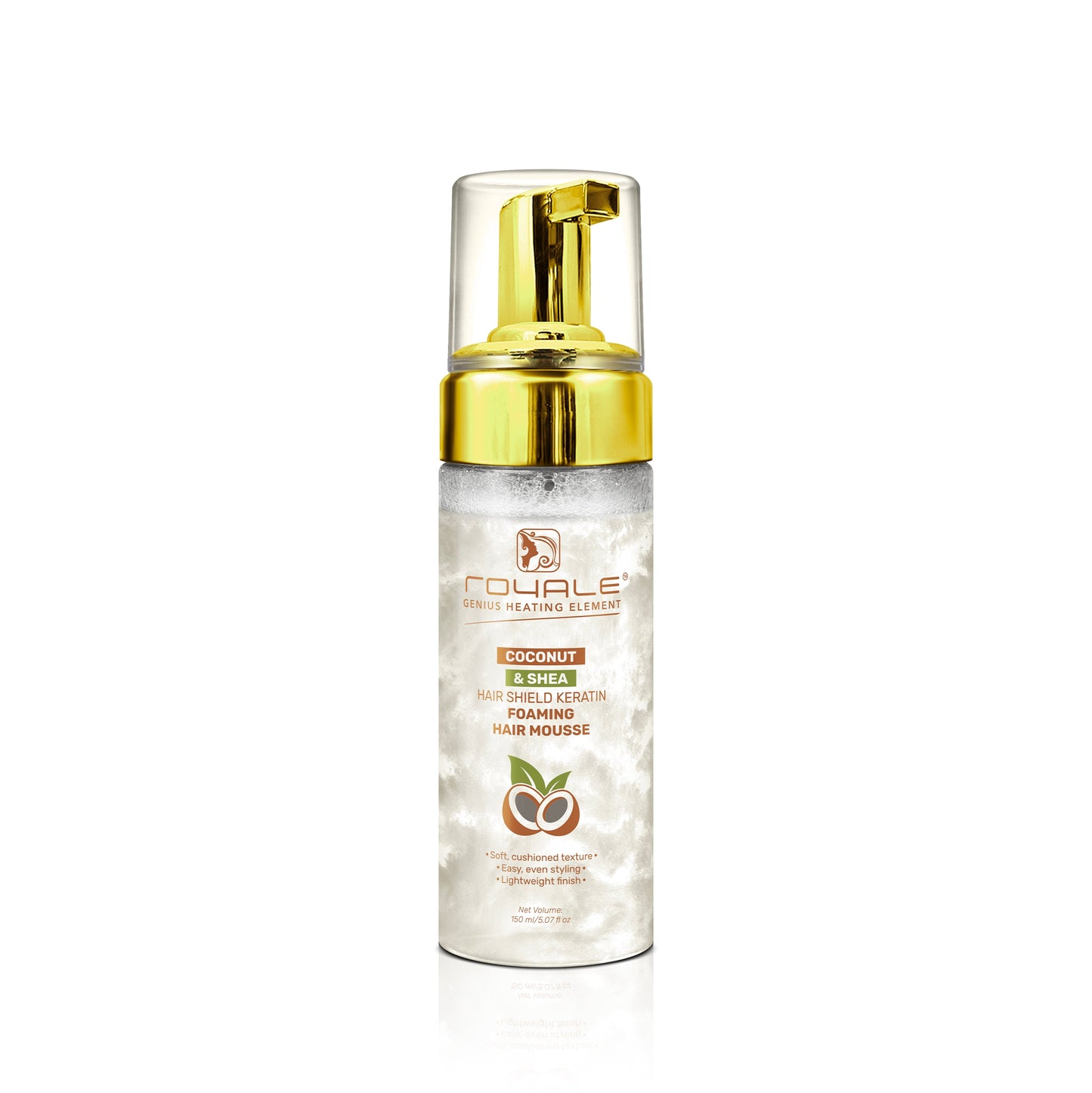 Royale Coconut & Shea Hair Shield Keratin Foaming Hair Mousse